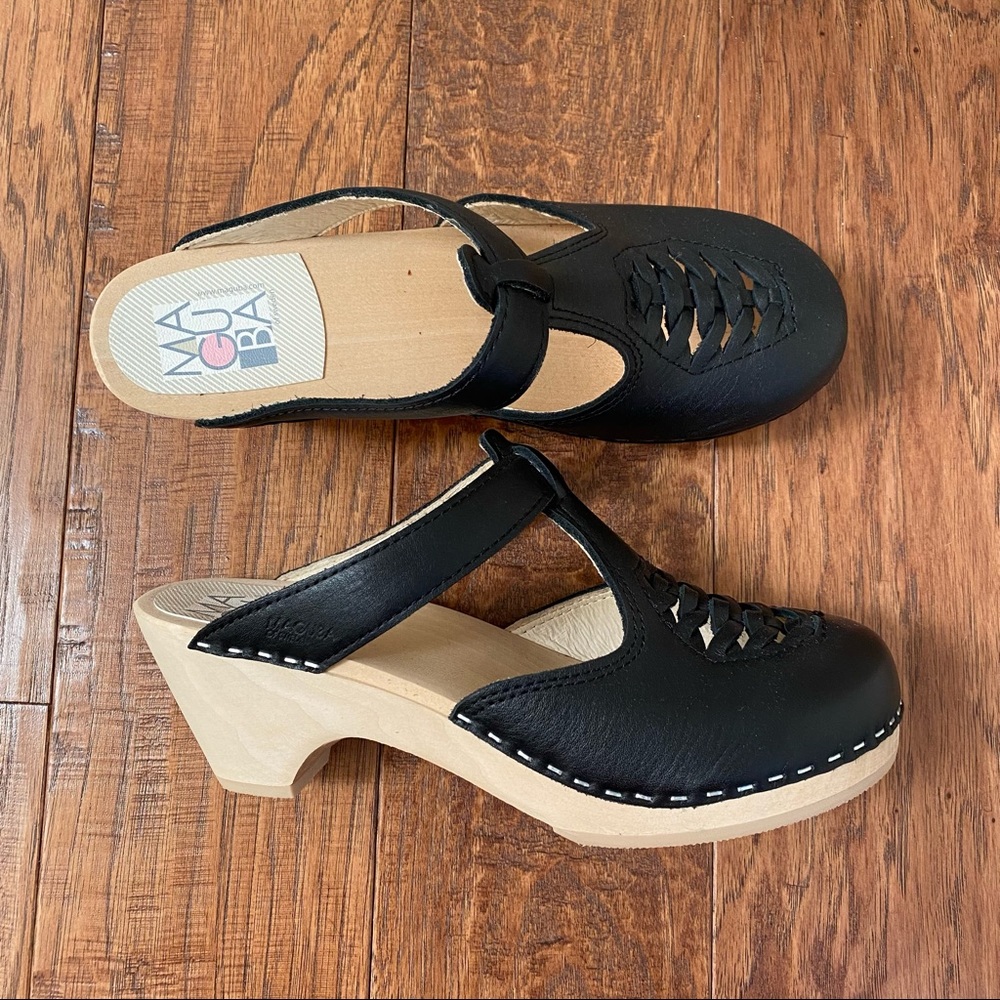 Marina Nairobi woven wedge clogs Size 40